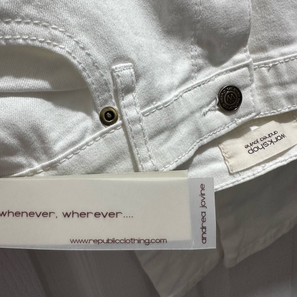 Andrea Jovine Bleach White Jeans